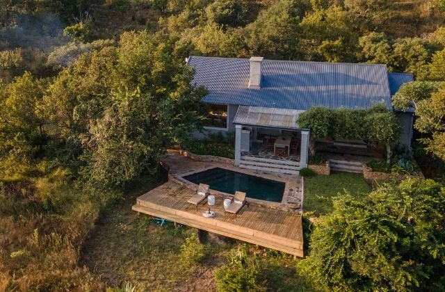 hilltop house valley lodge aerial view