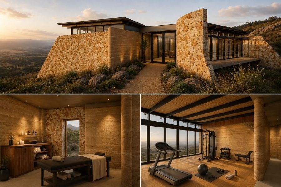 zulu rock lodge gym and spa overlooking the babanango game reserve